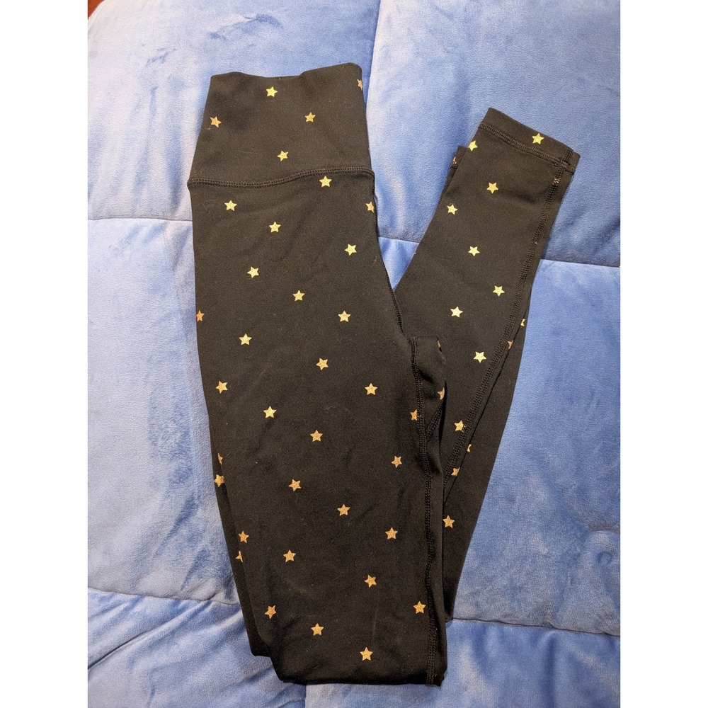 Spiritual‎ Gangster Star Print Leggings Black High Waist Yoga Pants - Size XS